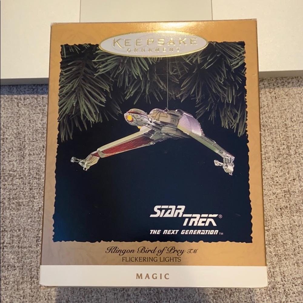 Hallmark 1994 StarTrek Klingon Bird Light Ornament